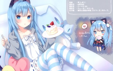 Anime Girls, Japanese, Cake, Sweets Wallpaper