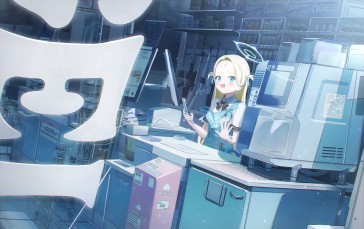Sora (Blue Archive), Anime Girls, Anime Games, Blue Eyes, Blonde Wallpaper