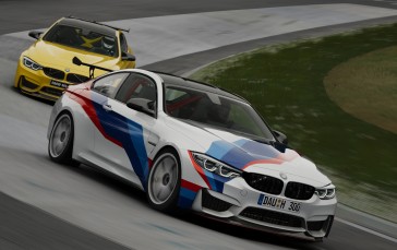 Assetto Corsa, Nurburgring, BMW M4, BMW F80/F82/F83, Video Game Art Wallpaper