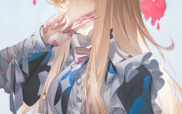 Anime, Anime Girls, Pixiv, Alice in Wonderland, Blonde, Heart Eyes Wallpaper