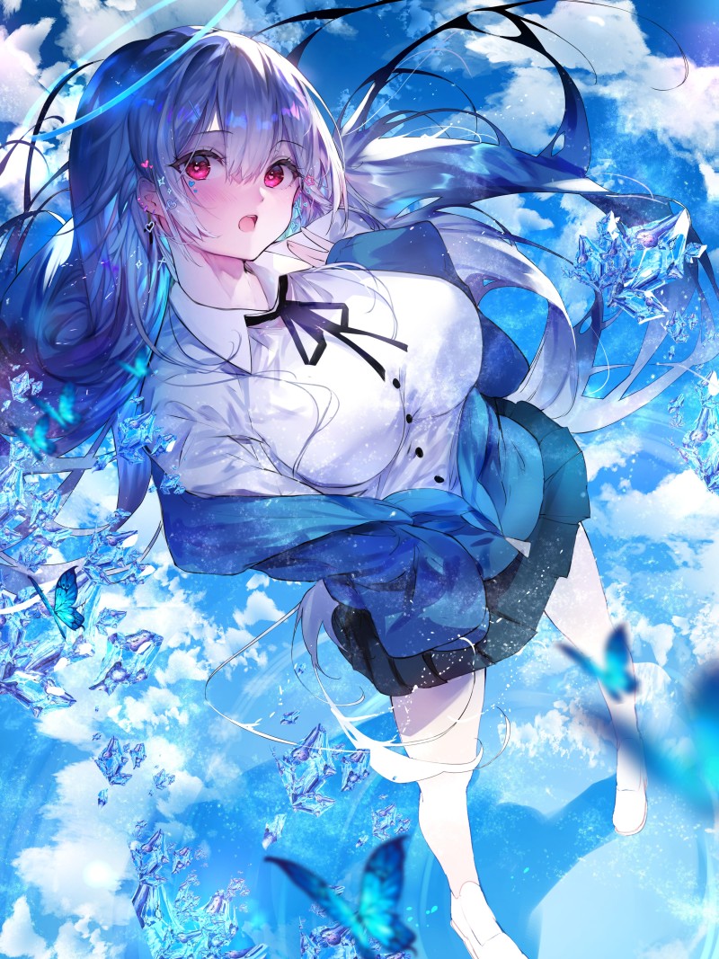 Anime, Anime Girls, Portrait Display, Schoolgirl Wallpaper