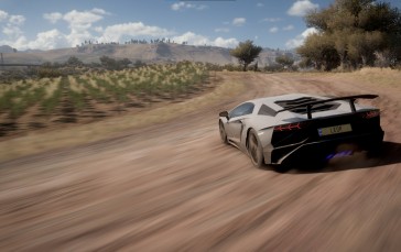 Lamborghini Aventador, Car, Vehicle, Sports Car, Forza Horizon 5 Wallpaper