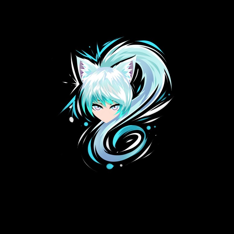Logo, Anime, Anime Girls, Gatos Anime Wallpaper