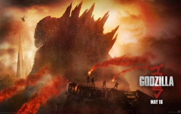 Godzilla, Movie Poster, Smoke, Movies Wallpaper