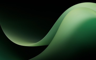 Microsoft, Abstract, Green, Simple Background, Minimalism Wallpaper