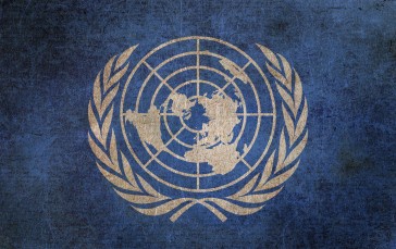 United Nations, Flag, Simple Background, Minimalism Wallpaper