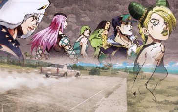 JoJo’s Bizarre Adventure, Stone Ocean, Anime Girls, Anime Boys Wallpaper