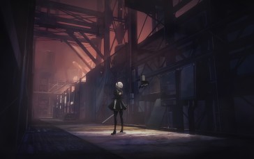 Anime, Nier: Automata, 4K, 2B (Nier: Automata), Anime Screenshot Wallpaper