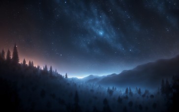 Night, Starry Night, Sky Wallpaper