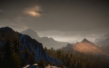 The Witcher 3: Wild Hunt, Video Game Landscape, CD Projekt RED, CGI, Video Games, Mountains Wallpaper