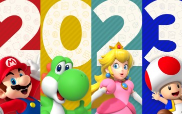 Nintendo, Mario, Yoshi, Toad (character), Video Games, New Year Wallpaper