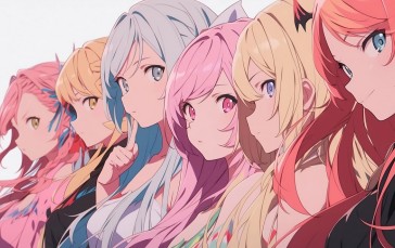 AI Art, Anime Girls, Anime, Digital Art Wallpaper
