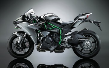 Kawasaki, Superbike, Kawasaki Ninja H2R, Reflection, Motorcycle Wallpaper