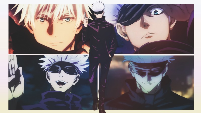 Anime Boys, Jujutsu Kaisen, Satoru Gojo, Blue Eyes Wallpaper
