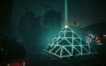 Cyberpunk 2077, Pyramid, Blade Runner, Artwork, Glass Design, Illustration Wallpaper