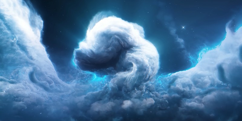 Space, Universe, Planet, Clouds, Blue Wallpaper