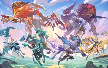 Game CG, Honor of Kings, Women, Men, Creature Wallpaper