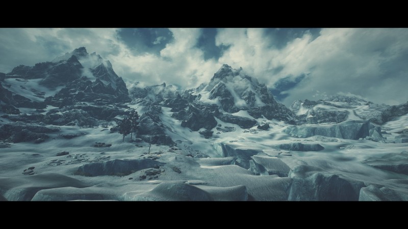 The Elder Scrolls V: Skyrim, ENB, Skyrim Remastered, Video Games, Snow, Mountains Wallpaper