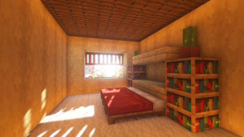 Minecraft, Building, Bed, Video Games Wallpaper