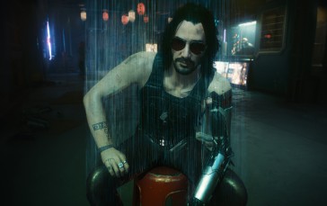 Cyberpunk 2077, Johnny Silverhand, Video Game Characters, Keanu Reeves, Frontal View Wallpaper