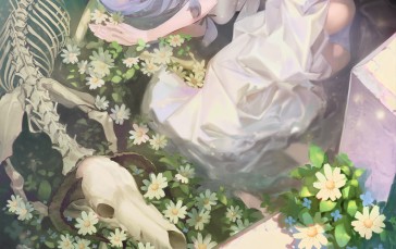 Wqtarumi, Original Characters, Anime Girls, High Angle, Portrait Display Wallpaper