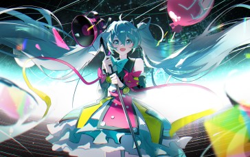 Anime, Anime Girls, Hatsune Miku, Vocaloid, Twintails Wallpaper