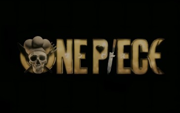 One Piece, Sanji, Title, Simple Background, Fork, Minimalism Wallpaper