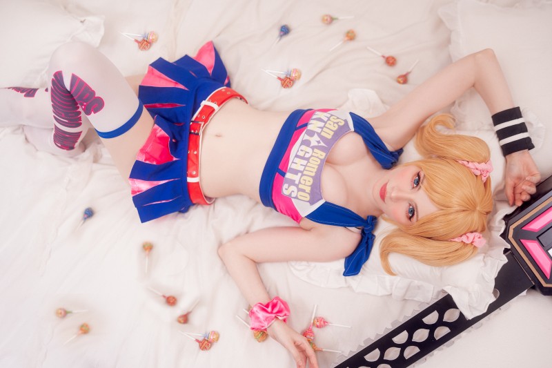 PeachMilky, Women, Model, Cosplay, Juliet Starling, Lollipop Chainsaw Wallpaper