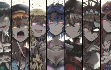 Anime, Anime Girls, Eyepatches, Glowing Eyes Wallpaper