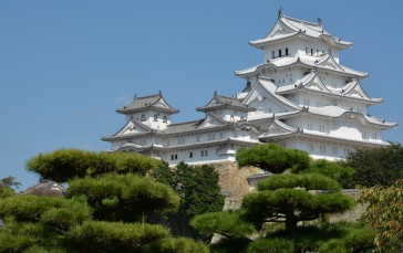 Castle, Japan, Architecture, Himeji Castle Wallpaper