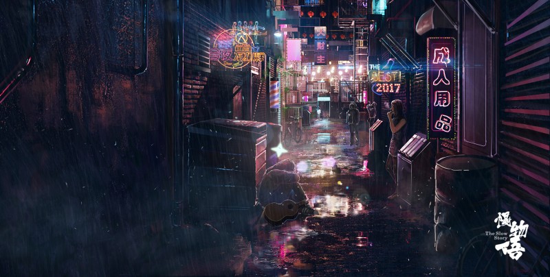 Cyberpunk, Street, Neon, City Lights, City Wallpaper
