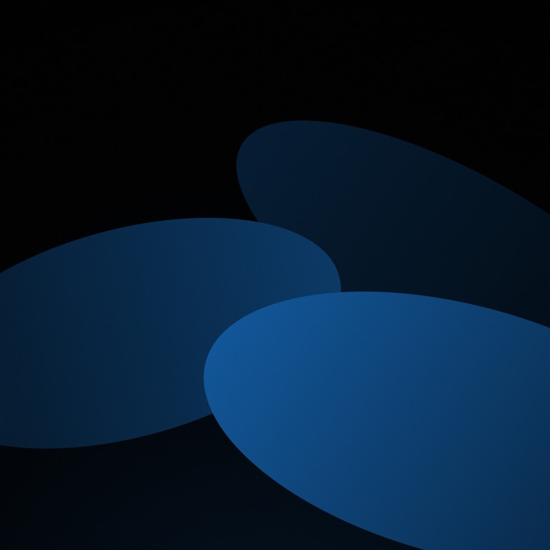 Petals, Minimalism, Simple Background, Blue Wallpaper