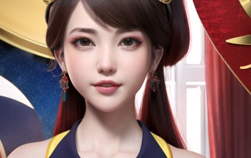 China, Game CG, AI Art, Women Wallpaper