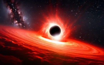 Black Holes, Red, Galaxy, Supernova, Stars Wallpaper