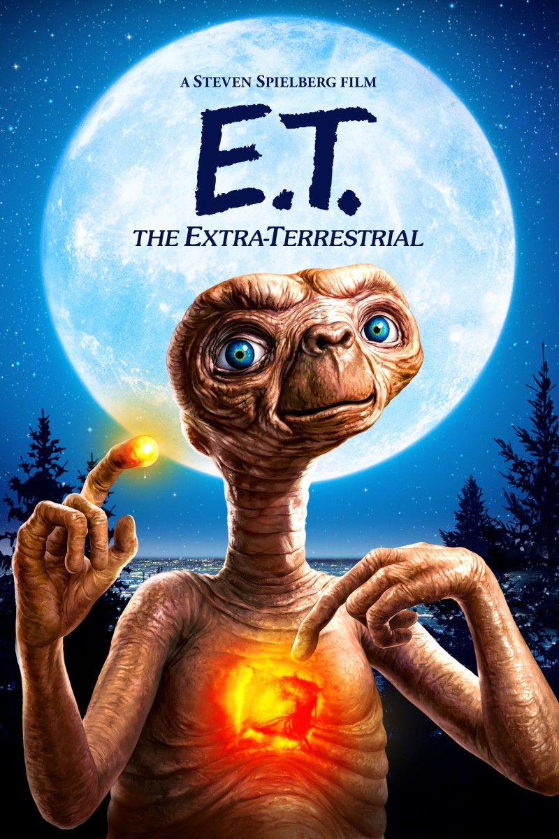 E.T., Movies, Aliens, Night, Moon Wallpaper