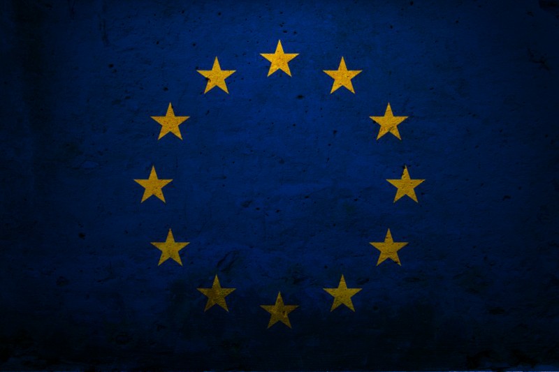 Flag, European Union, Grunge, Stars Wallpaper