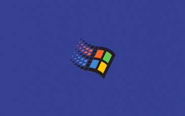Simple Background, Microsoft, Computer, Operating System, 4K, Logo Wallpaper