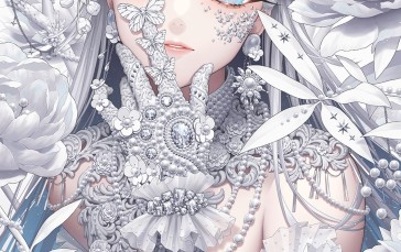 Minami, Portrait Display, White Clothing, Animals Wallpaper