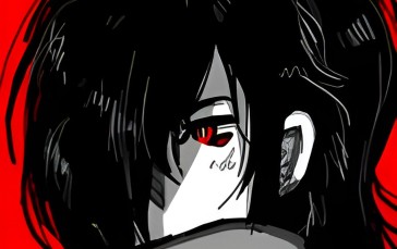 Dororo, Red Background, Drugs, Plants, Face, Red Eyes Wallpaper
