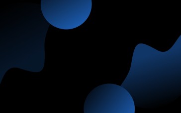 Material Minimal, Shapes, Blue, Simple Background Wallpaper