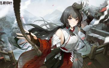 Punishing: Gray Raven, Anime Girls, Ropes, Petals, Anime Games Wallpaper