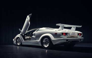 Lamborghini Countach, Countach 25th Anniversary, White Cars, Photography, Car Wallpaper