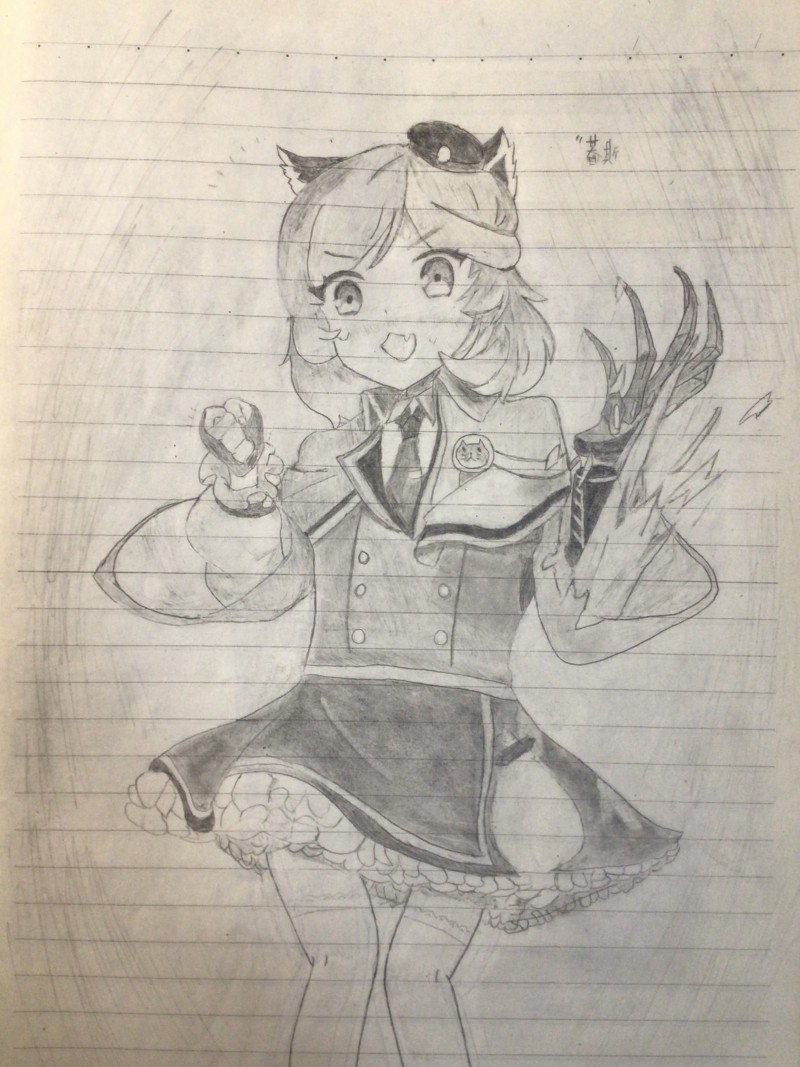 Arknights, Cat Girl, （mousse）arknights, Drawing, Pencil Drawing Wallpaper