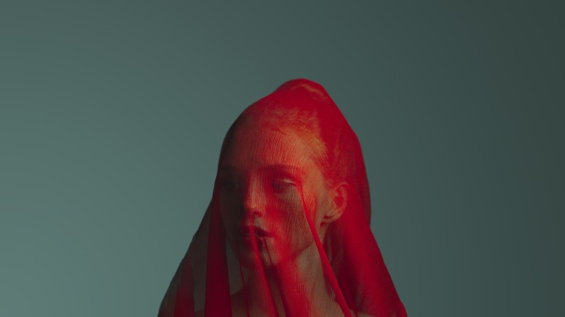 Red, Women, Portrait, Minimalism Wallpaper