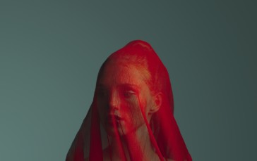 Red, Women, Portrait, Minimalism Wallpaper