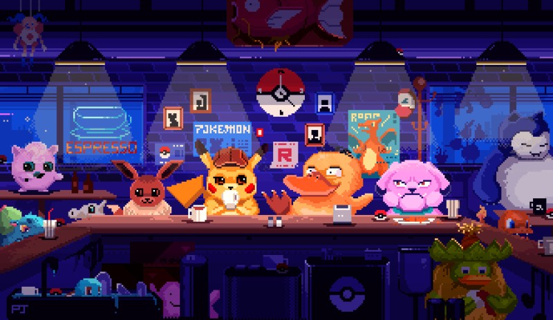 Pokémon, Pixel Art, Jigglypuff, Pikachu, Snorlax, Squirtle Wallpaper