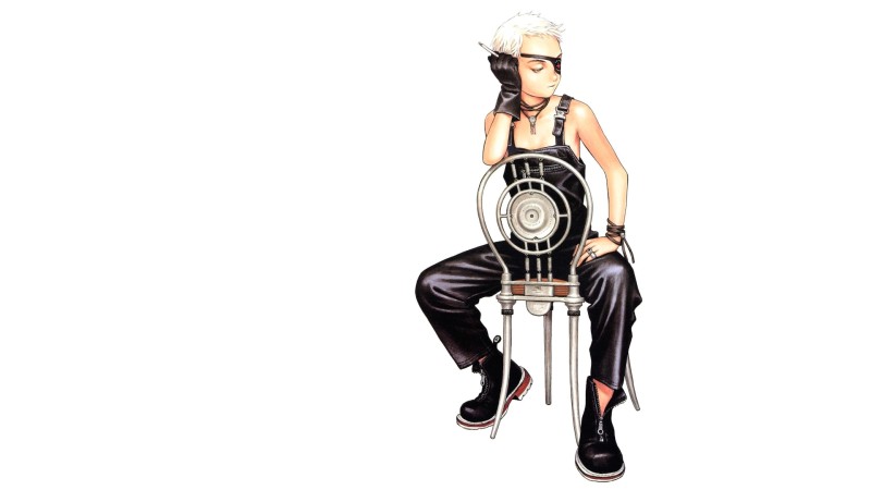 Murata Range, Manga, Simple Background, Chair, White Background Wallpaper
