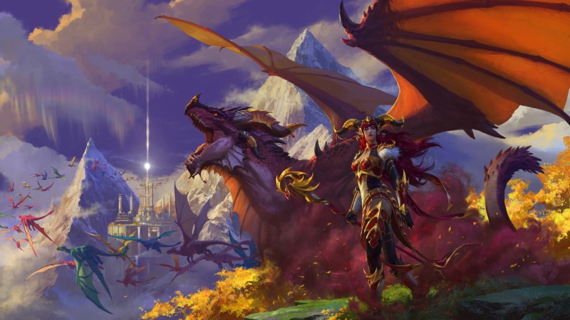Warcraft, Shadowlands, Dragon, Video Game Characters, Sky Wallpaper