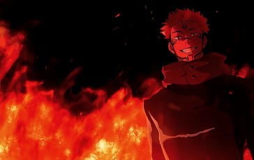 Jujutsu Kaisen, Sukuna, Fire, Anime, MAPPA, Anime Screenshot Wallpaper