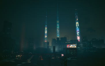 Cyberpunk 2077, Video Games, City Lights, City, Video Game Art Wallpaper